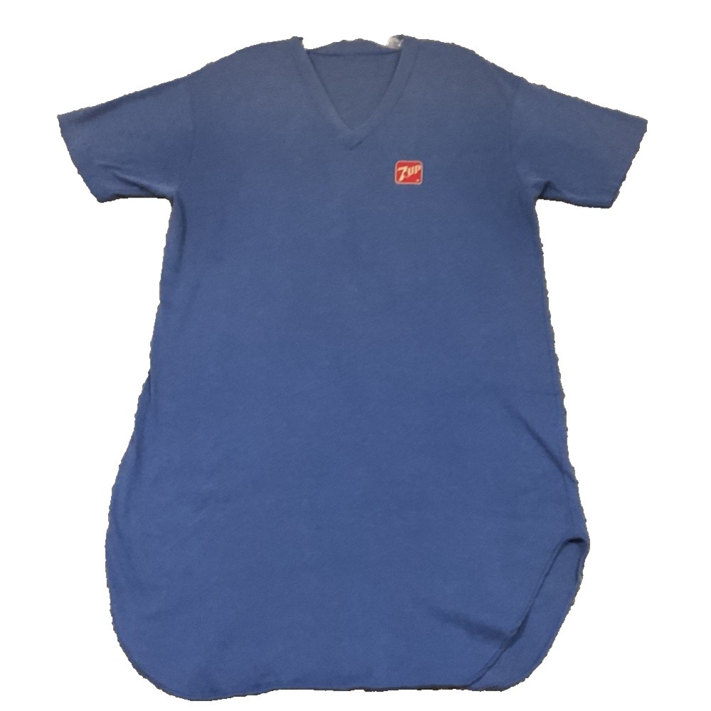 7UP 80s 90s Promo Vintage Single Stitch t Shirt Size M/L LONG TALL
